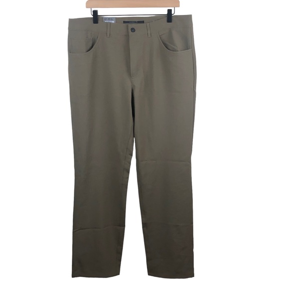 Alberto Tom Pants Straight Leg Comfort Fit Camel Brown EU Size 52 NEW - Picture 1 of 13